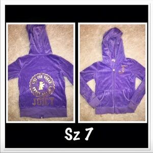 Girls Velour Juicy Couture Jacket